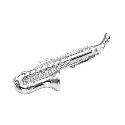 Saxophone tie clip