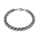 Thick braided stainless steel bracelet