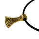 Gold axe pendant