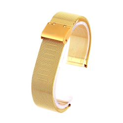 Watch bracelet gold mesh 22 mm